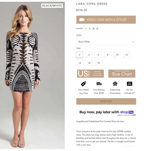 Lara Design Stunning Formal Sequin Midi Dress - BNWT Size 12 - Picture 3 of 9